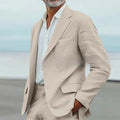 Men's Suit Casual Men's Linen Business Banquet Two-piece Suit