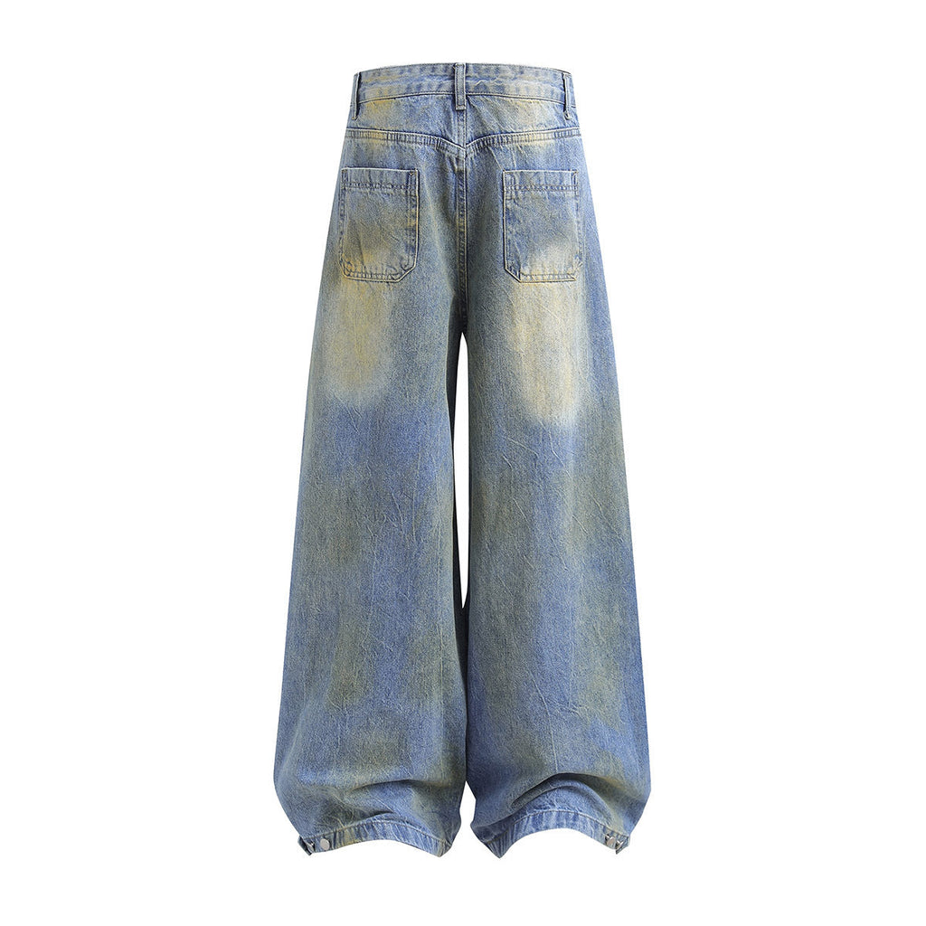 Fashion Brand Deconstruction Stitching Design Wide-leg Trousers