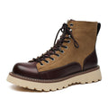 Patchwork Retro All-matching Work Boots