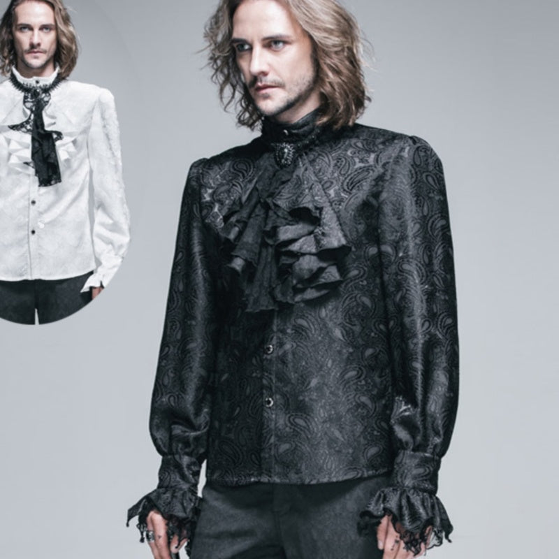 Men's Retro European British Medieval Court Style Shirt