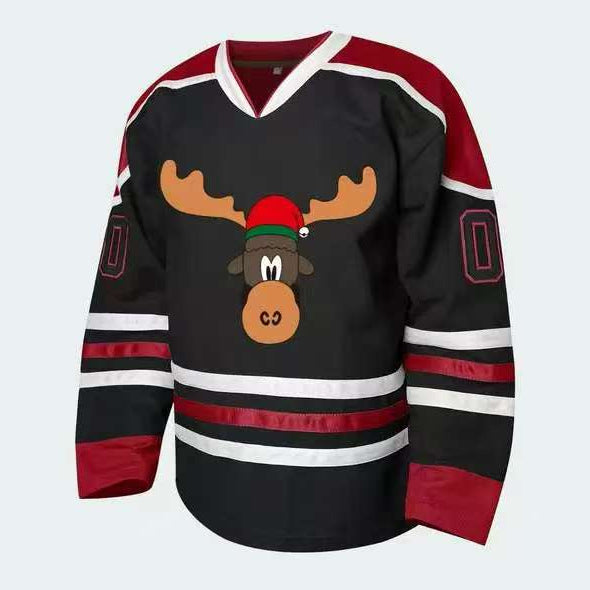 Sex Black And Red Ice Hockey Clothing Loose Design