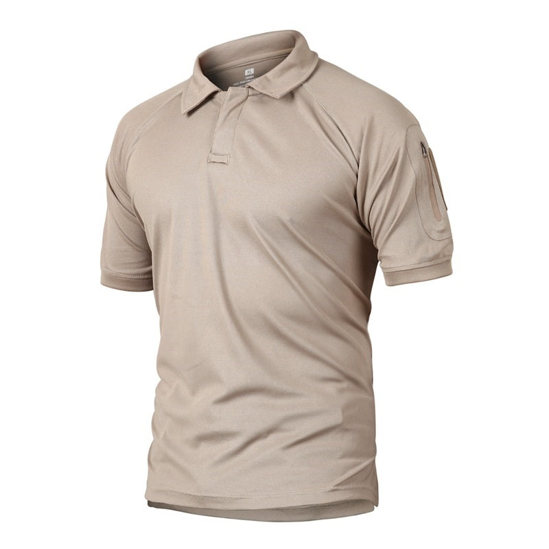 Tactical Camouflage Lapel T-shirt Outdoor