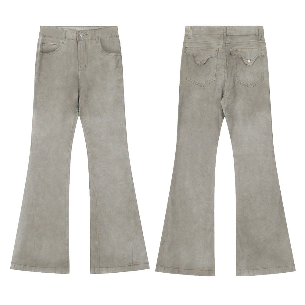 Men's And Women's American Retro Flared Jeans