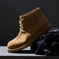 Imported Waterproof Suede Cowhide Desert Boots Men's Outdoor Worker
