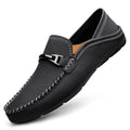Extra Large Casual Leather Shoes Leather Widened Gommino