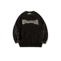Men's Distressed Round Neck Long Sleeve Sweater