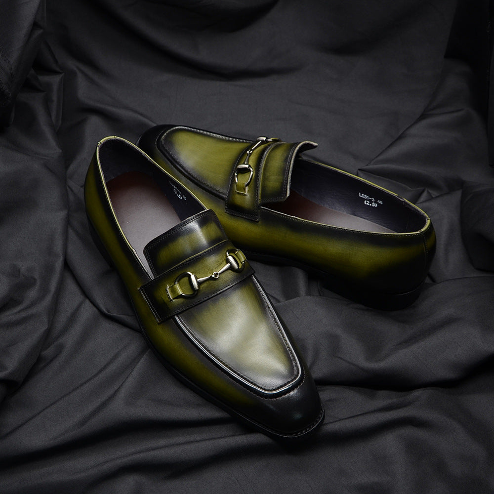 Trendy Summer Business Casual Fashion Cowhide Men's Shoes