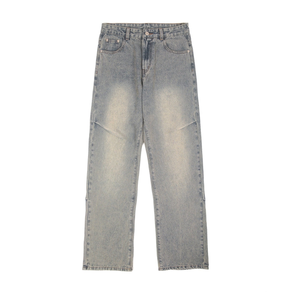 Men's American-style High Street Loose Straight Jeans