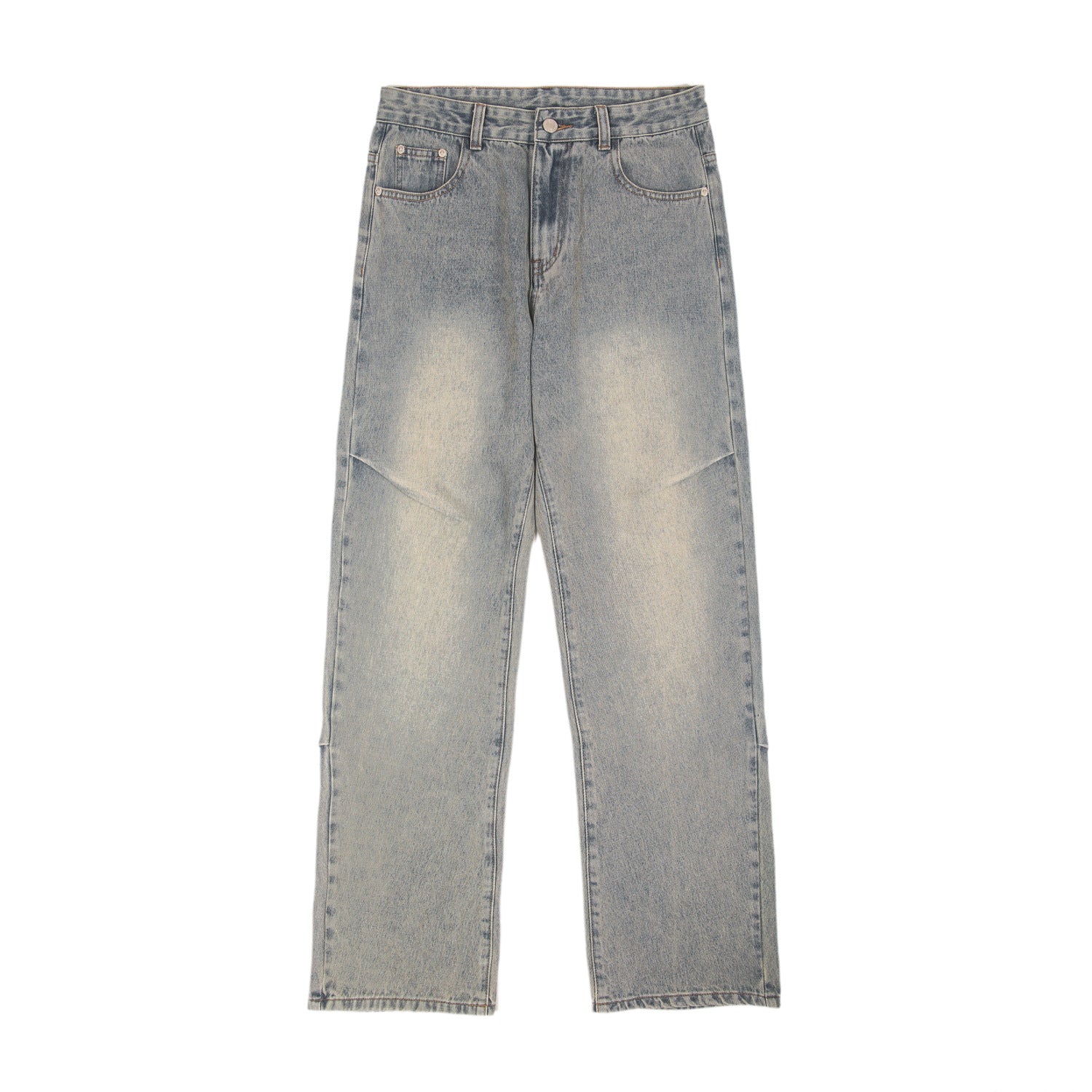 Men's American-style High Street Loose Straight Jeans
