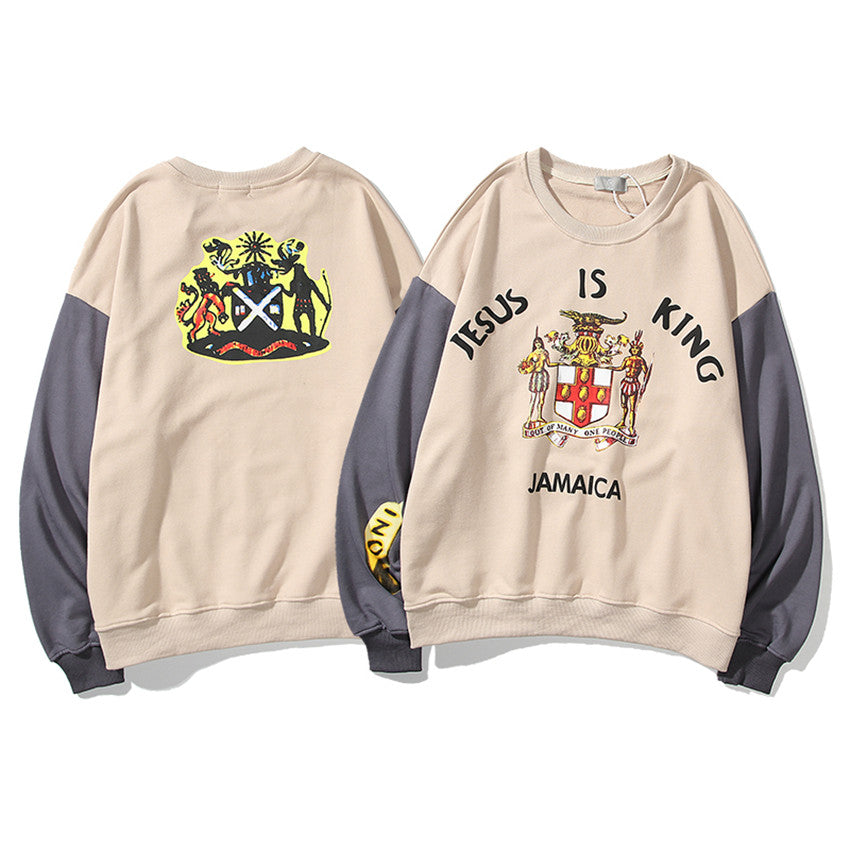 Round Neck Sweater Long Sleeve T-Shirt Jacket