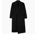 Autumn and winter woolen windbreaker men's long over the knee Korean version of the coat male long section of the young loose woolen coat tide