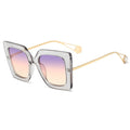 European style square frame sunglasses
