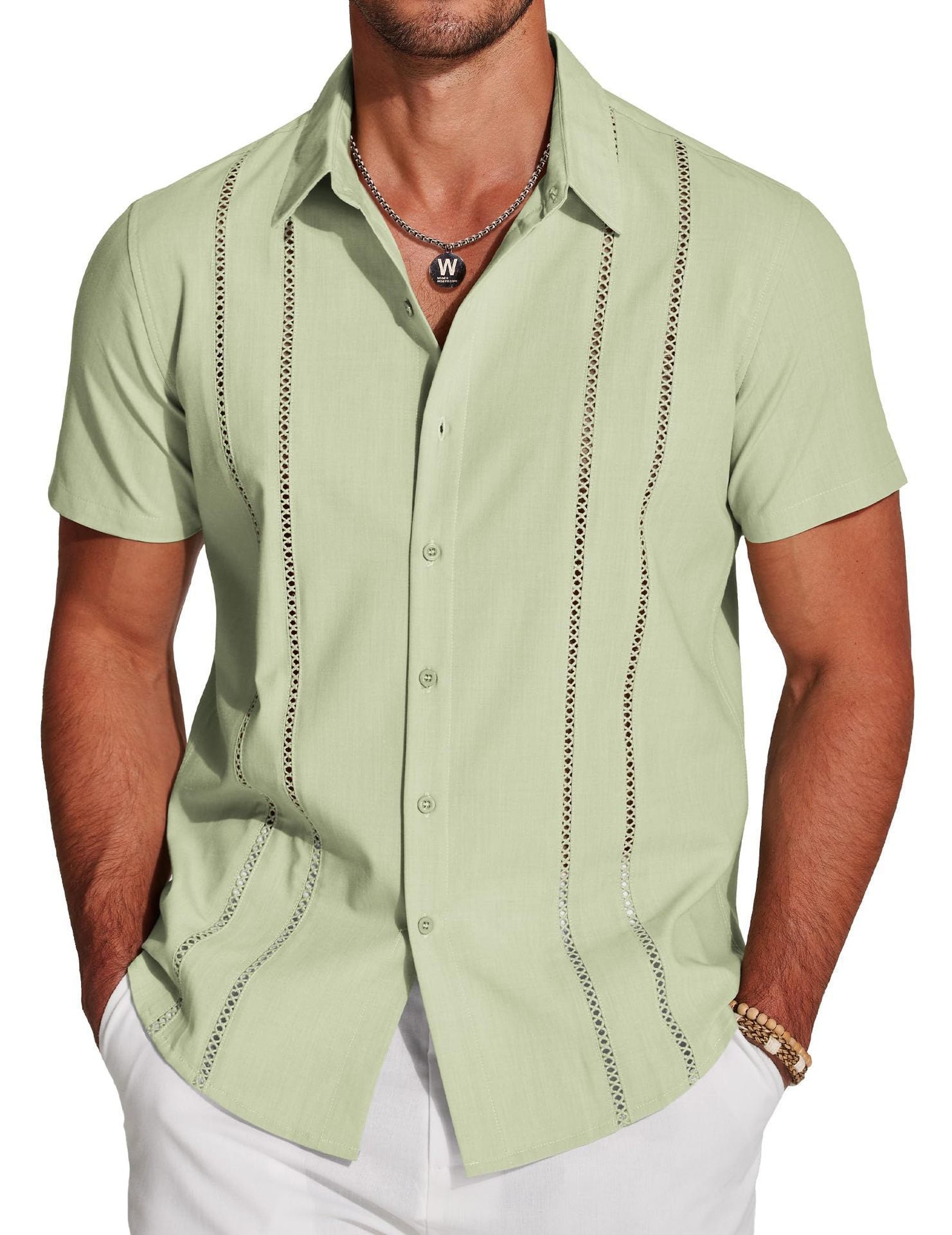 Men's Shirt Hawaiian Short Sleeve Shirt 3D Digital Print Holiday Printing