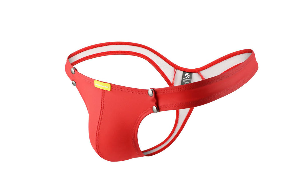 Men's high elastic PU underwear