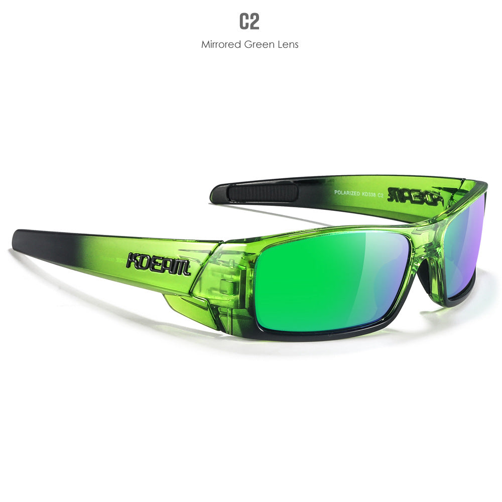 New Outdoor Sports Polarized Sunglasses Square Versatile Eye Protection Colorful Sunglasses