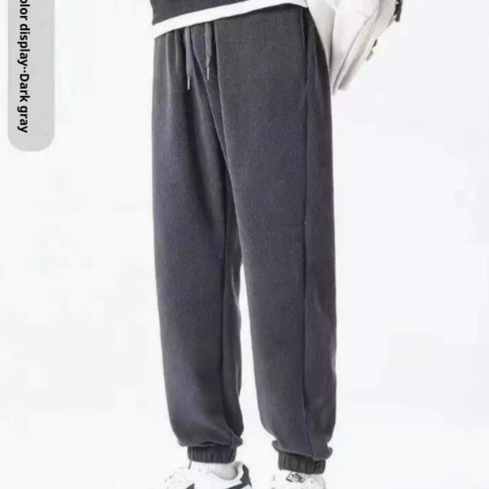 Men's Double-sided Fleece Outerwear Jogger Pants