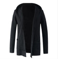 Men's Sweater Cardigan Mid-length Coat Knit Sweater Windbreaker