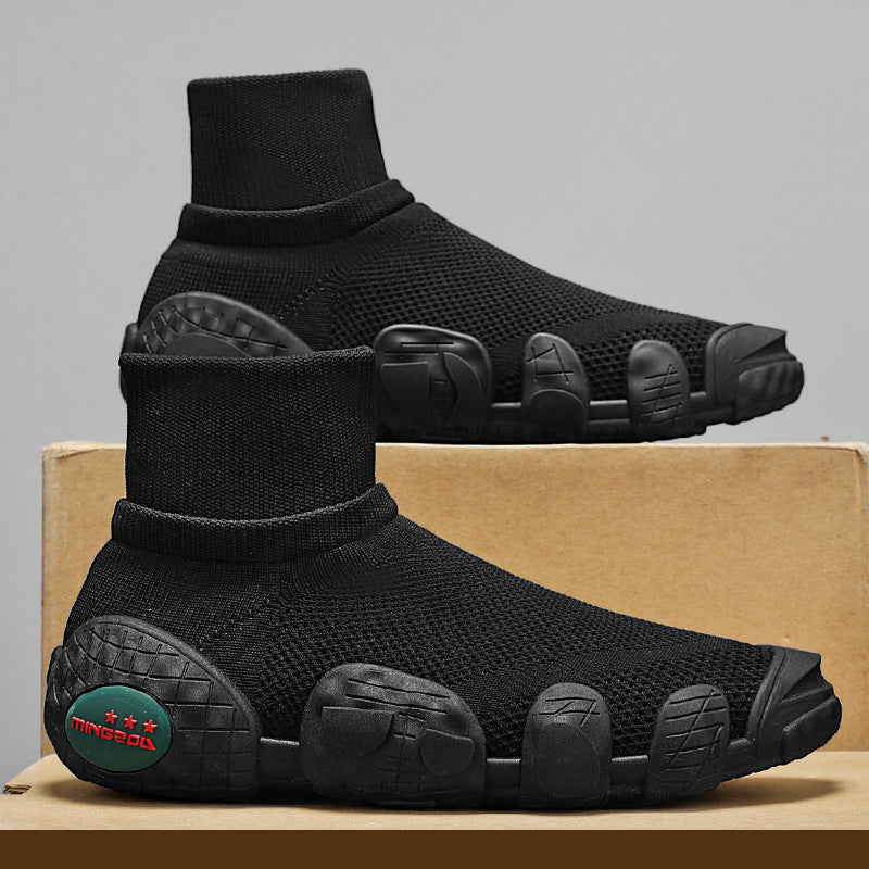 Breathable Knitted Mesh Sneakers Casual Sports Shoes