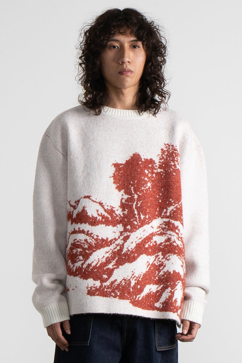 Men's Casual Fashion Landscape Pattern Sweater
