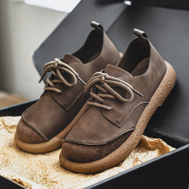 Outdoor Lightweight Men's Retro Low-cut Workwear British Style Shoes