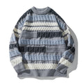 Color Contrast Patchwork Brocade Sweater