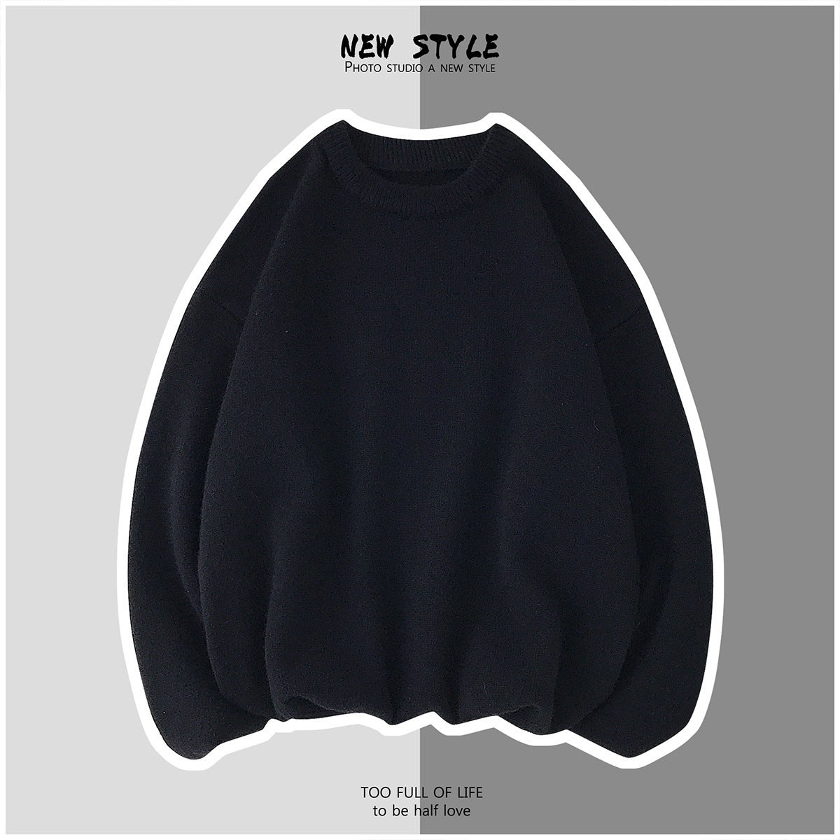 Men's Simple Solid-Color Sweaters For Autumn And Winter