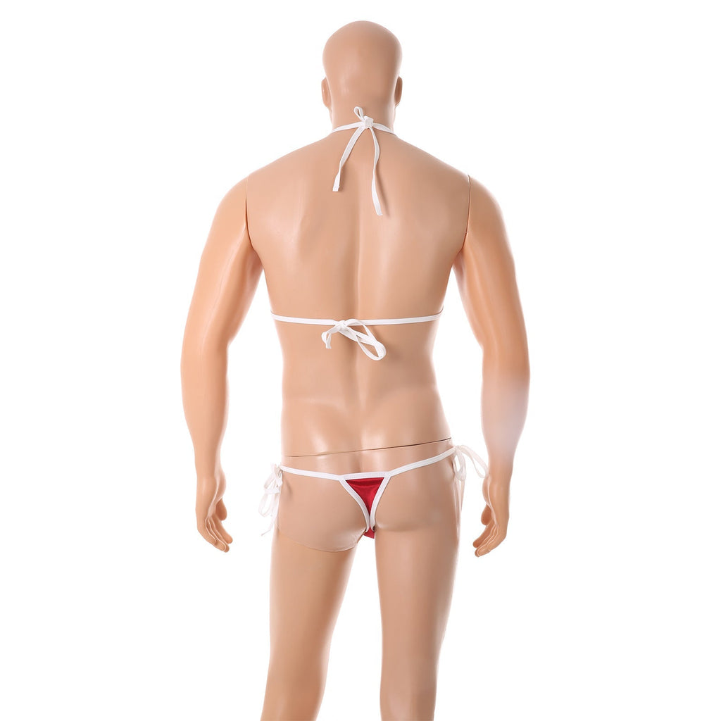 European And American Men's Christmas Adjustable Bow Thong