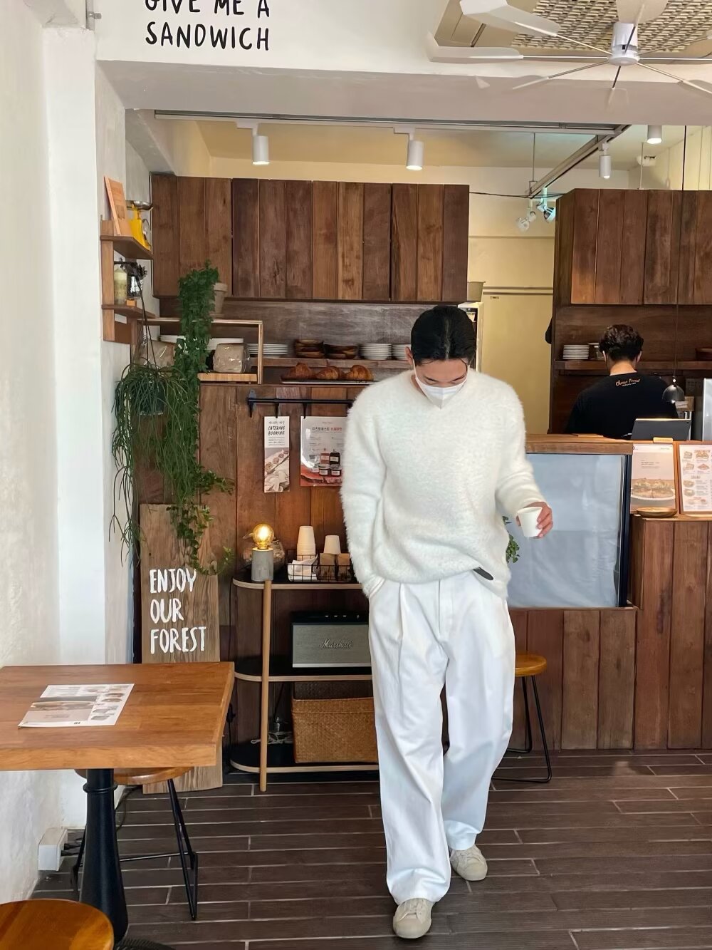 Pure Color Warm Keeping Sweater Men's Autumn And Winter New Korean Style Couple Loose Plus Size Top