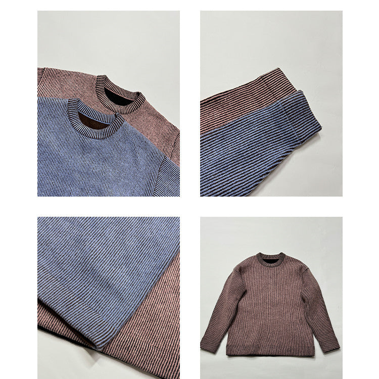 Men's Fashion Casual Round Neck Pullover Sweater