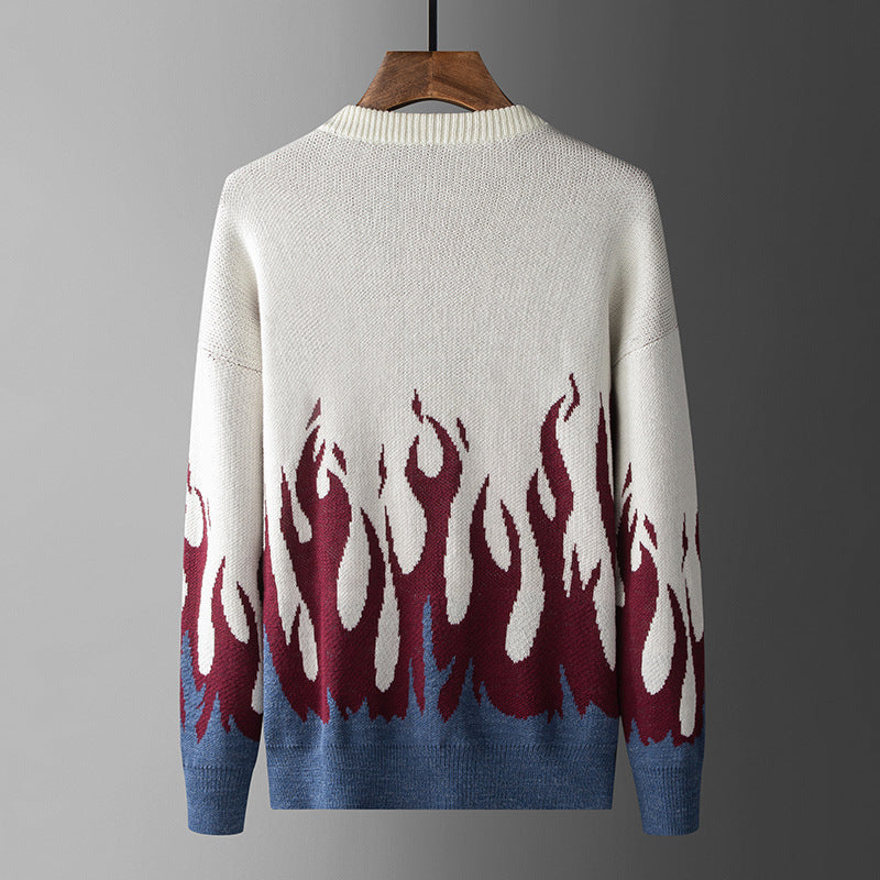 Long Sleeve Casual Jacquard Loose