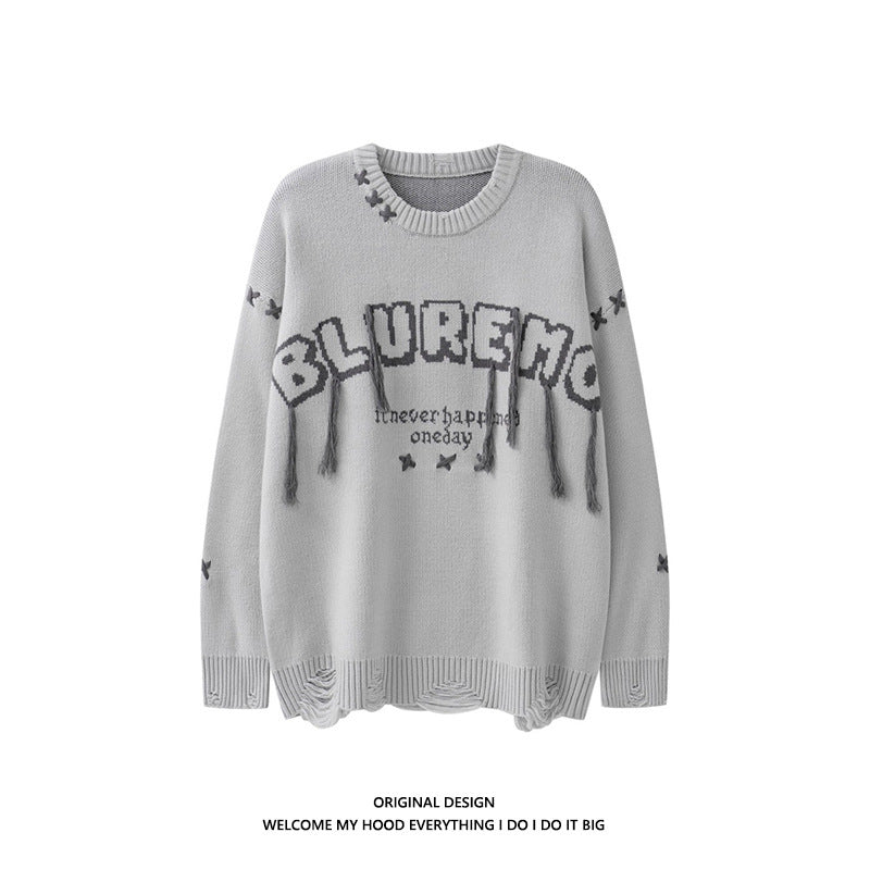 Original Men's And Women's Round Neck Knitted Sweater