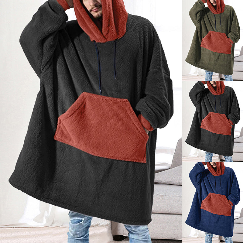 Plush sweater coat