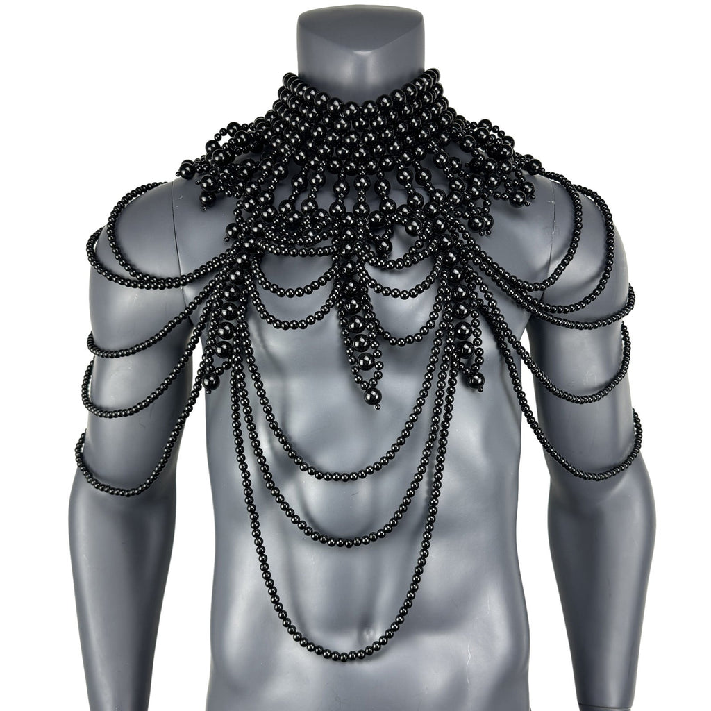 Men's Sexy Hand-knitted Multi-layer Pearl Palace Style Vest