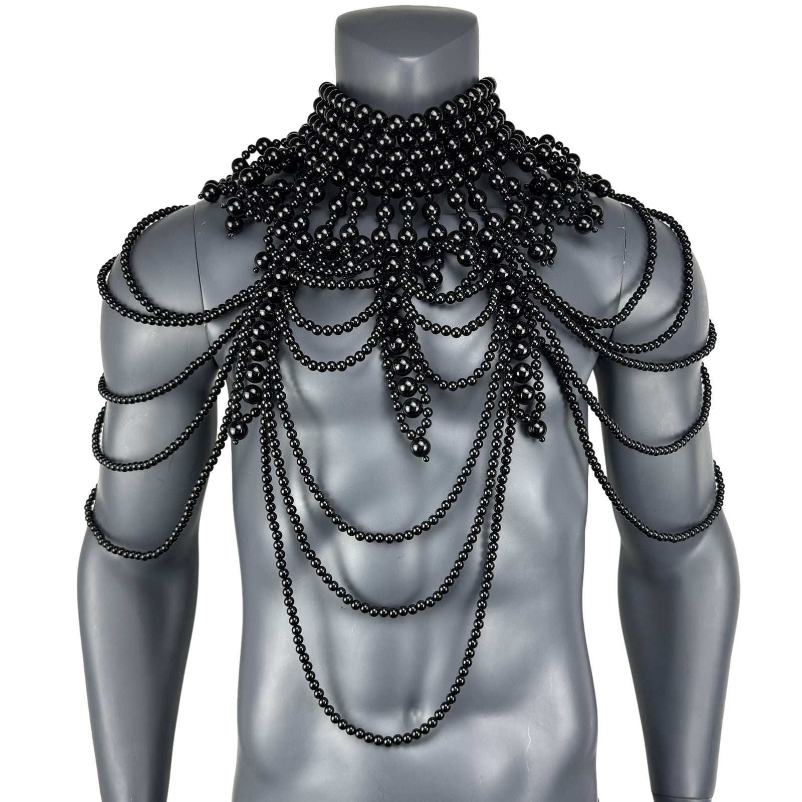 Men's Sexy Hand-knitted Multi-layer Pearl Palace Style Vest
