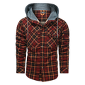 Men Warm Jacket Fleece Thick Men Slim Fit Hooded Jacket