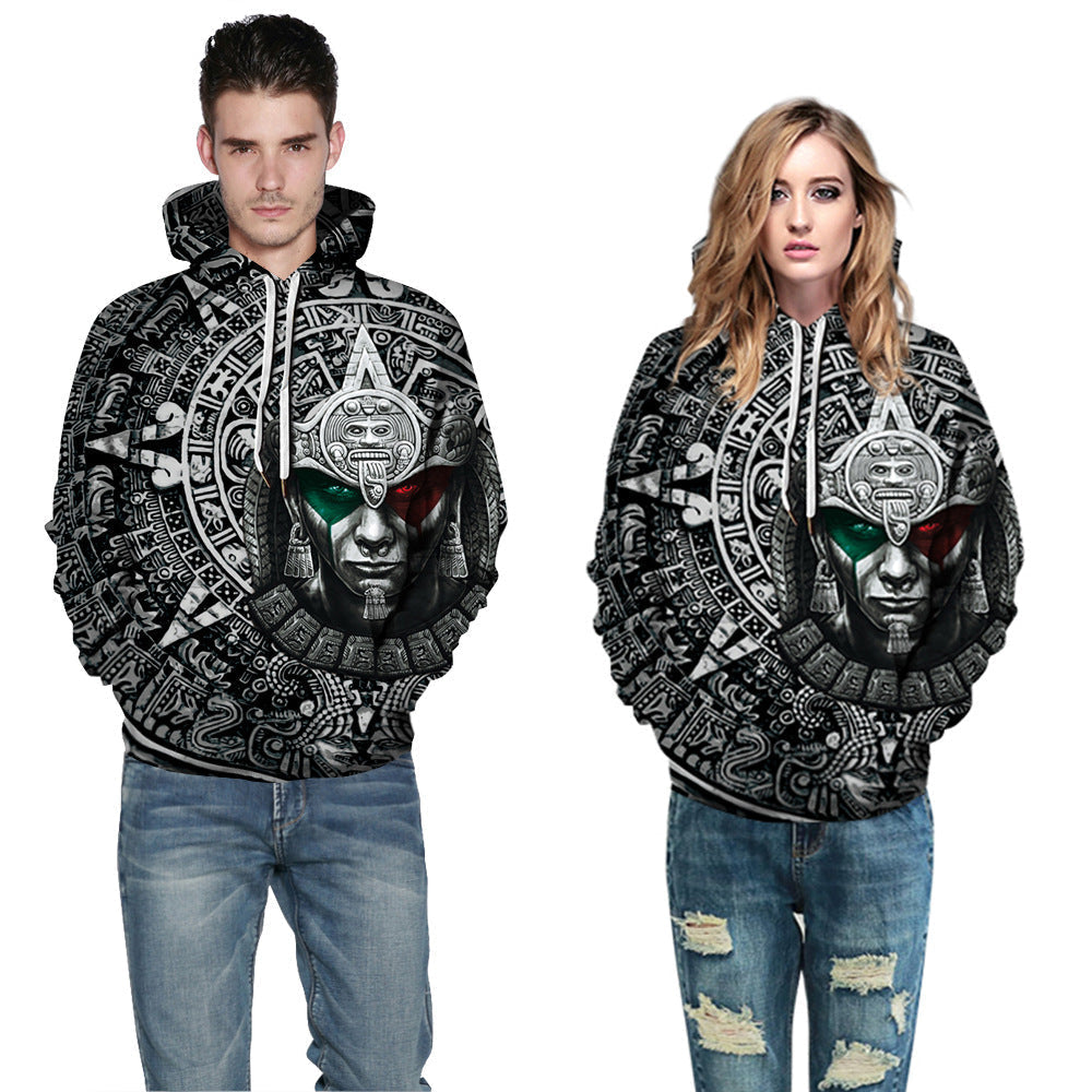 Street Style Long-Sleeved Sweater With Hood