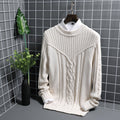 Men's  Round Neck Jacquard Sweater