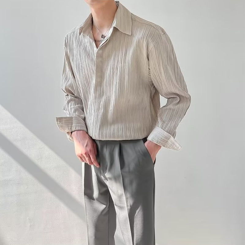 Men's Long Sleeve Loose Shirt