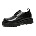 Men's Leather Thick Sole High And Low Top Martin Shoes