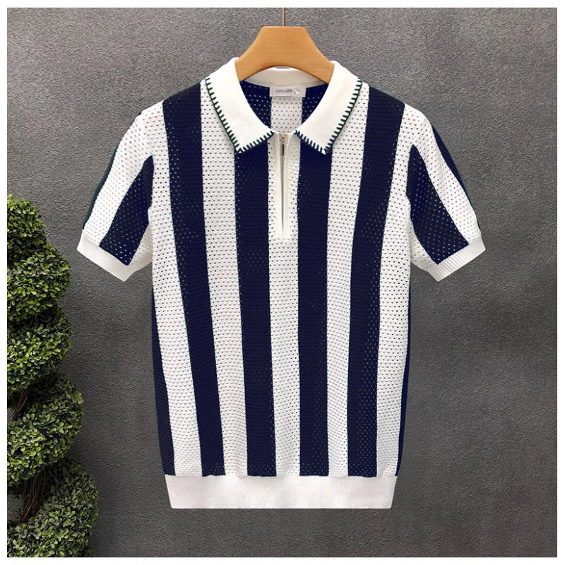 Ice Silk Sweater Short Sleeve Summer Men's
