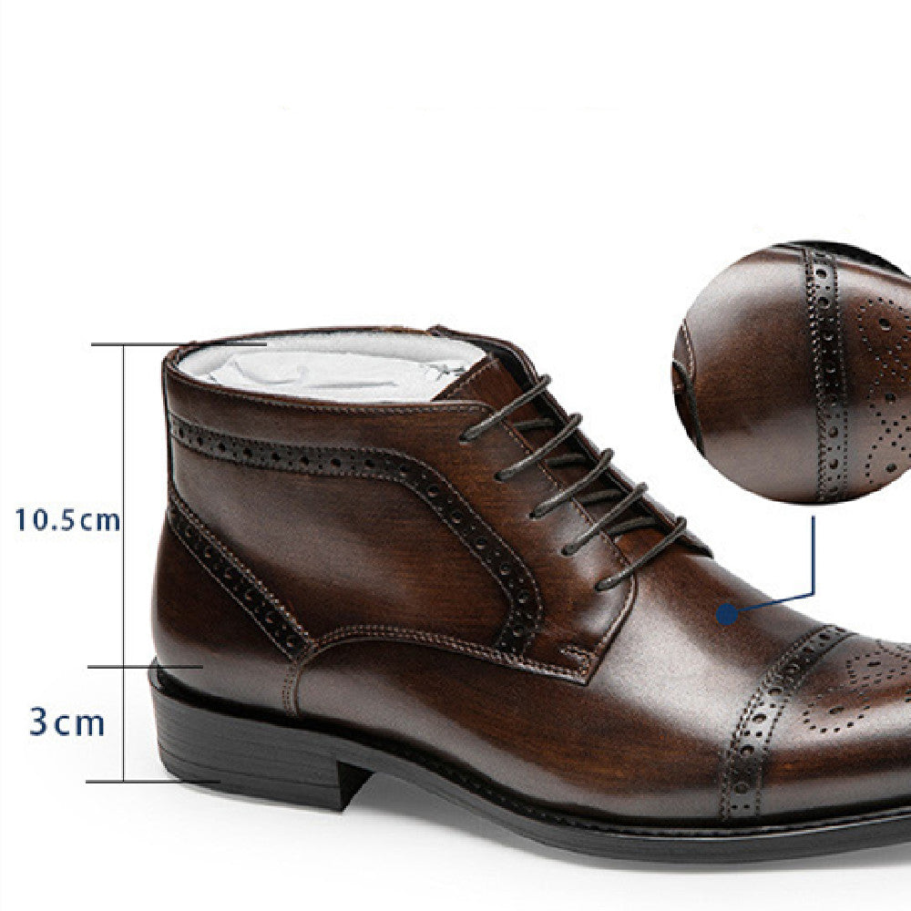 Men's Business Suit Leather  Boots