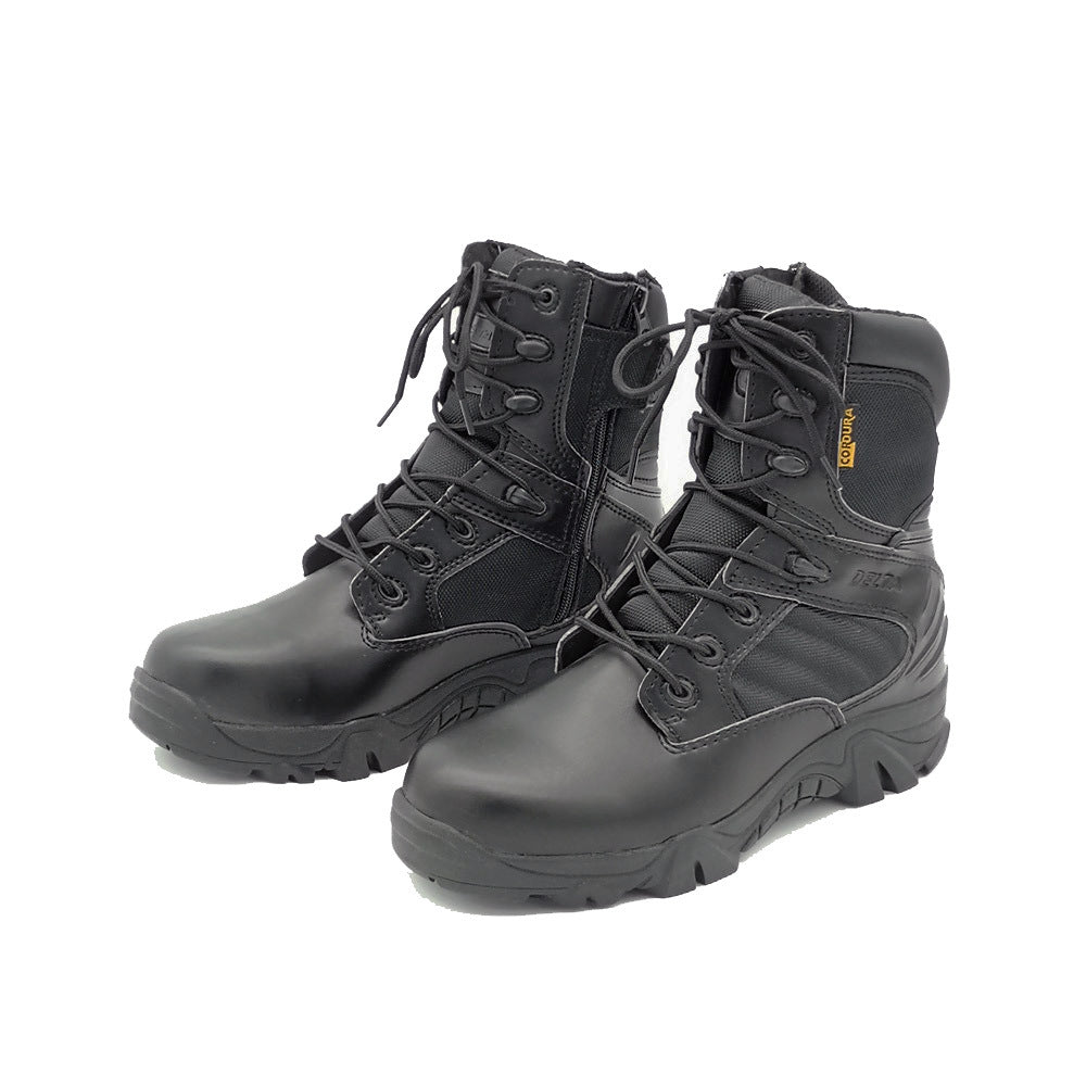 Men's Leather Suede Delta Military Boots