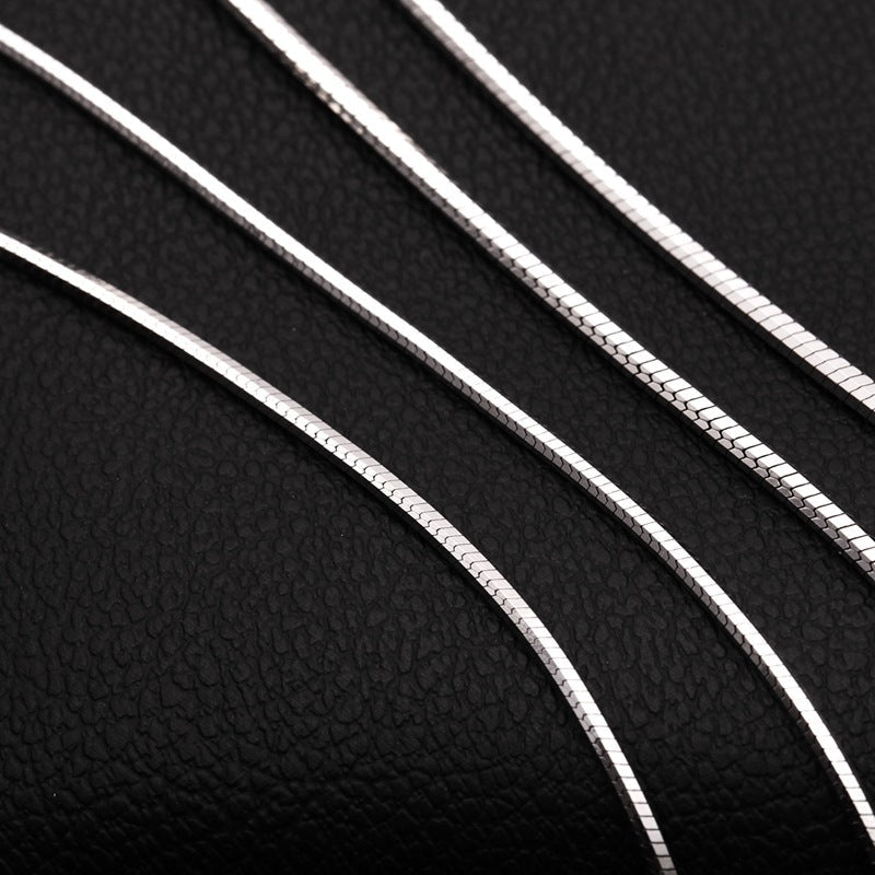 Sterling Silver Plated Platinum Chain