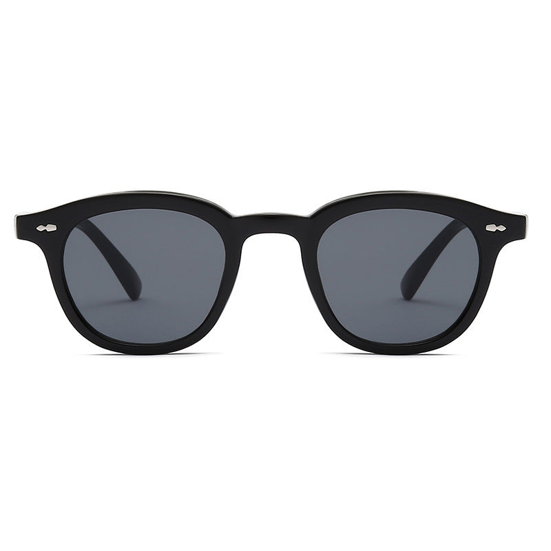 Retro Beige Nail Fashion Sunglasses