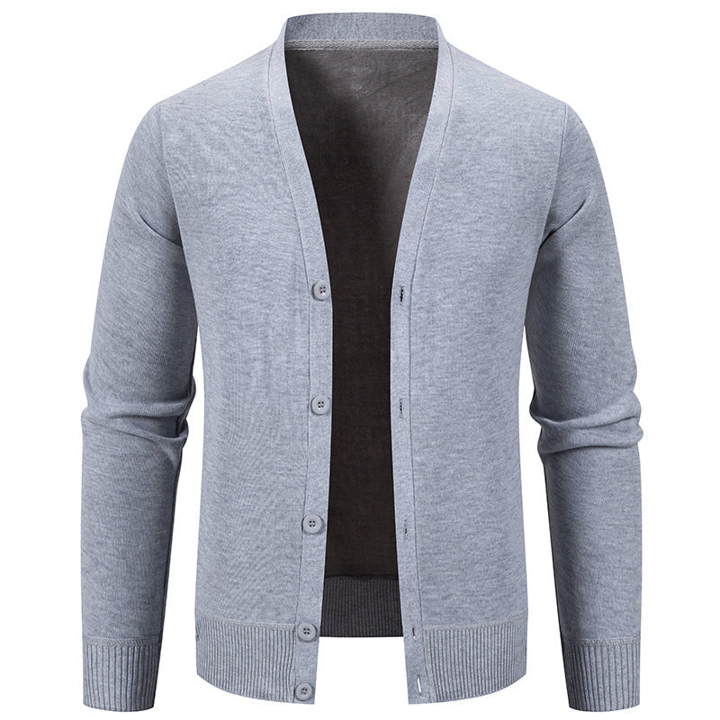 Solid Color Warm Simple Versatile Knit Sweater
