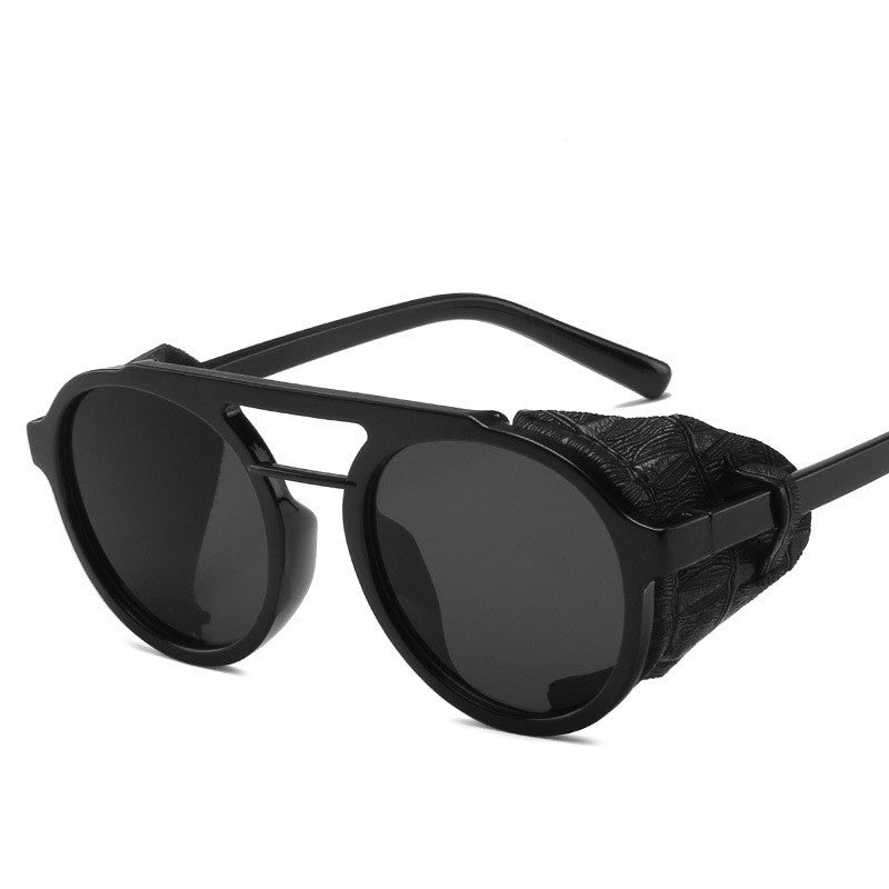Fashion Round Frame Double Beam  Sunglasses