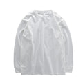 Pure Cotton Loose Sweater Solid Color Bottoming Shirt