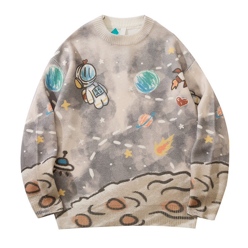Men's Casual Retro Tie Dye Sweater