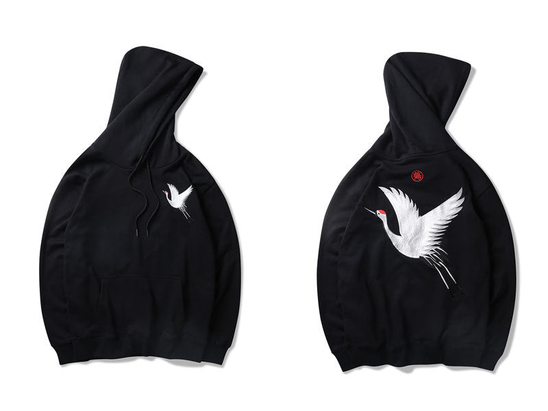 Printed Fleece Men's Hooded Hip Hop Harajuku Sweatshirt