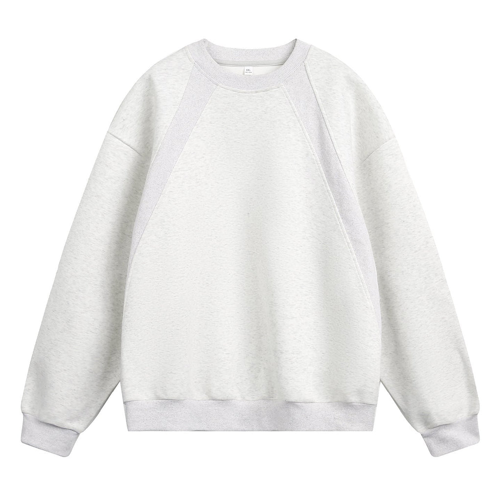 Heavy Space Cotton Round Neck Sweater Men's Autumn
